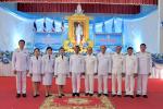ร่วมพิธีถวายเครื่องราชสักการะและวางพานพุ่ม และพิธีจุดเทียนถว