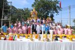 ร่วมพิธีบวงสรวงตั้งศาลพระพรหมสัญชัย และศาลตายายเจ้าที่ประจำท