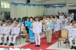 พิธีถวายเครื่องราชสักการะวางพานพุ่มและพิธีจุดเทียนถวายพระพรช