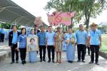ร่วมพิธีทอดผ้าป่าสมทบเครือข่ายกองทุนแม่ของแผ่นดิน อำเภอบ่อทอ